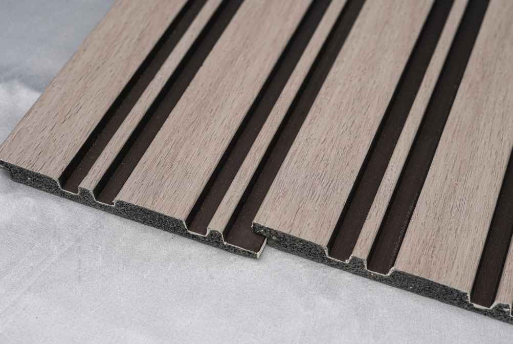 Pentone Wood Finish Brown Charcoal Louvers/Panels | 8 ft x 5 inch - 12 mm | PT 812 Panels  Brown| Image 2