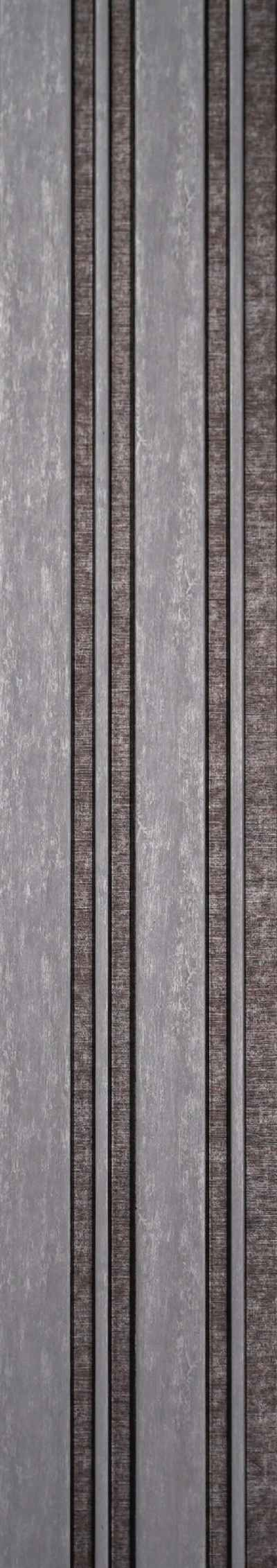 Pentone Patterned Finish Grey Charcoal Louvers/Panels | 8 ft x 5 inch - 12 mm | PT 813 Panels  Grey| Image 1