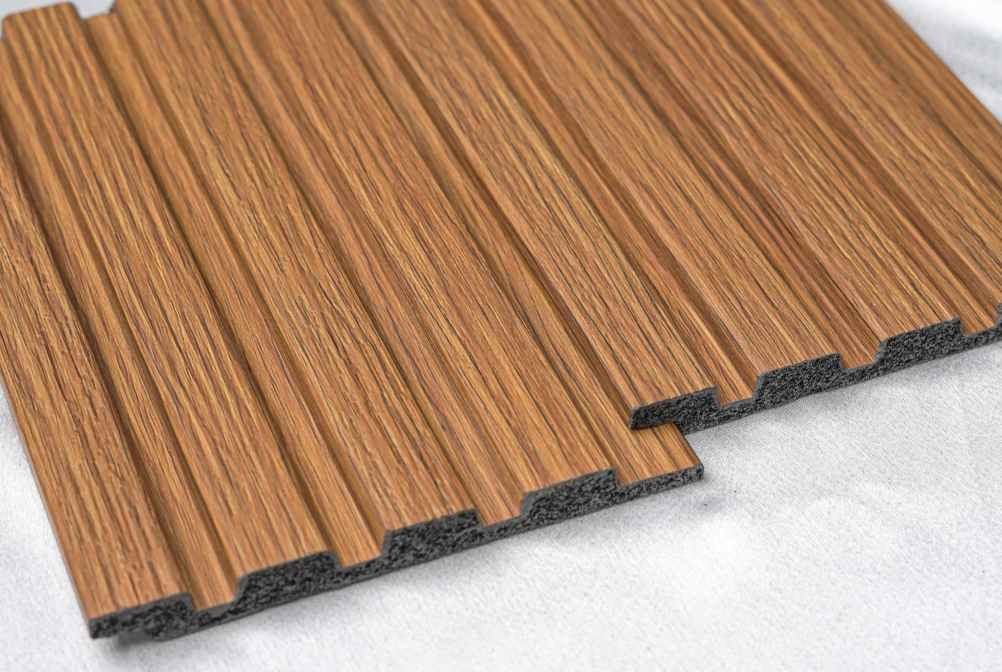 Pentone Wood Finish Brown Charcoal Louvers/Panels | 8 ft x 5 inch - 12 mm | PT 841 Panels  Brown| Image 2