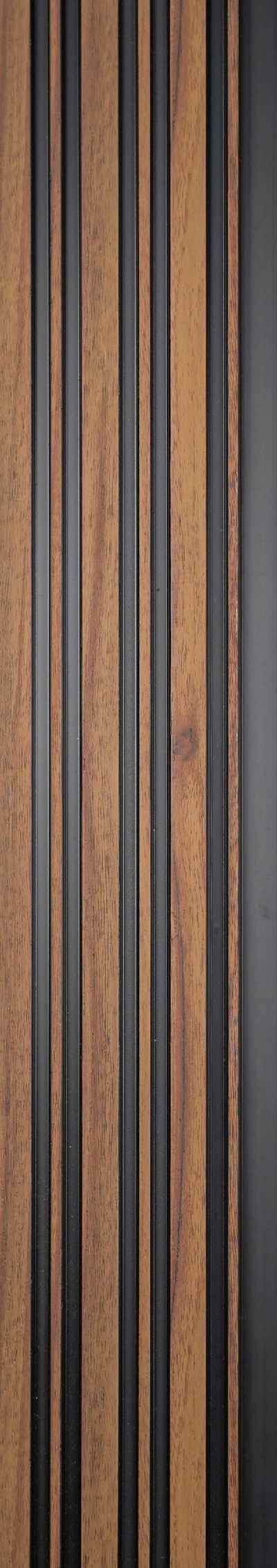 Pentone Wood Finish Brown Charcoal Louvers/Panels | 8 ft x 5 inch - 12 mm | PT 846 Panels  Brown| Image 1