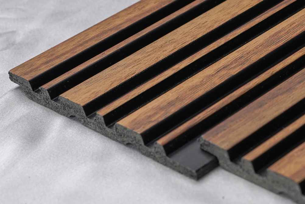 Pentone Wood Finish Brown Charcoal Louvers/Panels | 8 ft x 5 inch - 12 mm | PT 846 Panels  Brown| Image 2