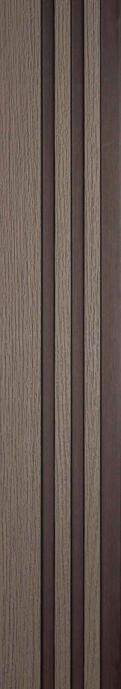 Pentone Wood Finish Brown Charcoal Louvers/Panels | 9.5 ft x 5.5 inch - 12 mm | PT 902 Panels  Brown| Image 1