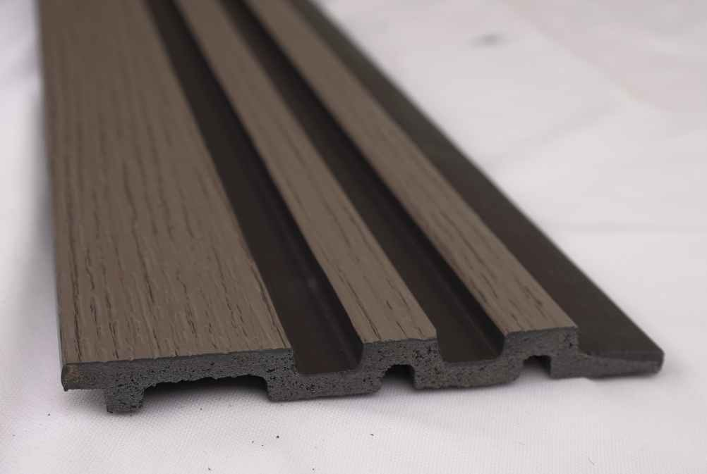 Pentone Wood Finish Brown Charcoal Louvers/Panels | 9.5 ft x 5.5 inch - 12 mm | PT 902 Panels  Brown| Image 2