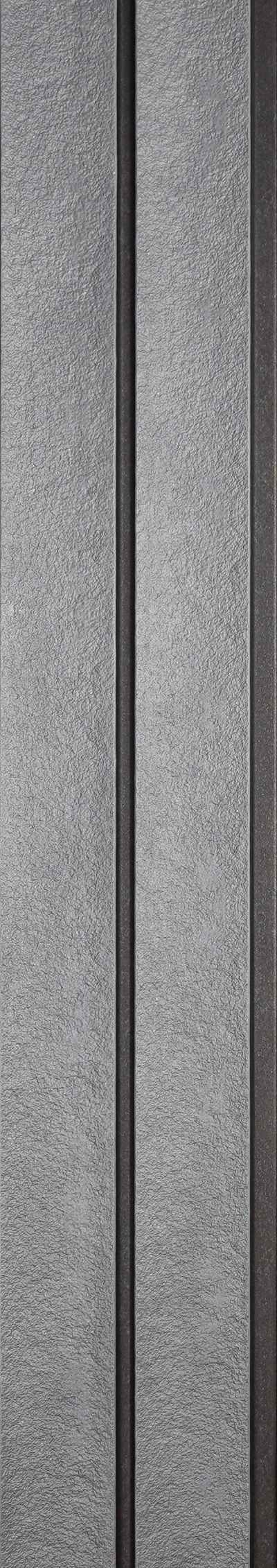 Pentone Stone Finish Grey Charcoal Louvers/Panels | 9.5 ft x 5.5 inch - 12 mm | PT 907 Panels  Grey| Image 1