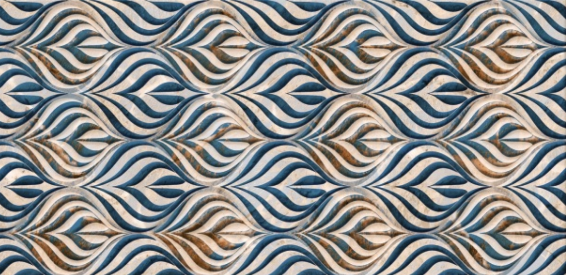 Material Depot tiles in bangalore - high quality image of a Emilus Brazilo Azul of 600x300 mm with a sand finish