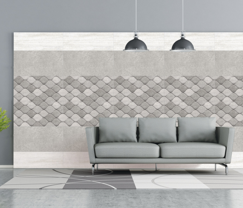 Emilus Stoneker Bainco 600x300 mm Matt Finish Digital Wall Tile| Image 2