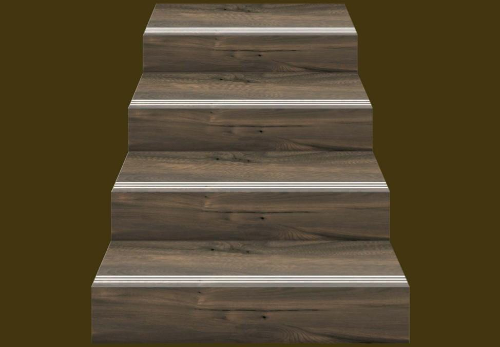 Marrone Brown Step Tile Matte Finish TL 02555 Vitrified Stair Tile - 9.5 mm | Set of Step (3x1 ft) and Riser (3 ft x 8 inch) | Image 03