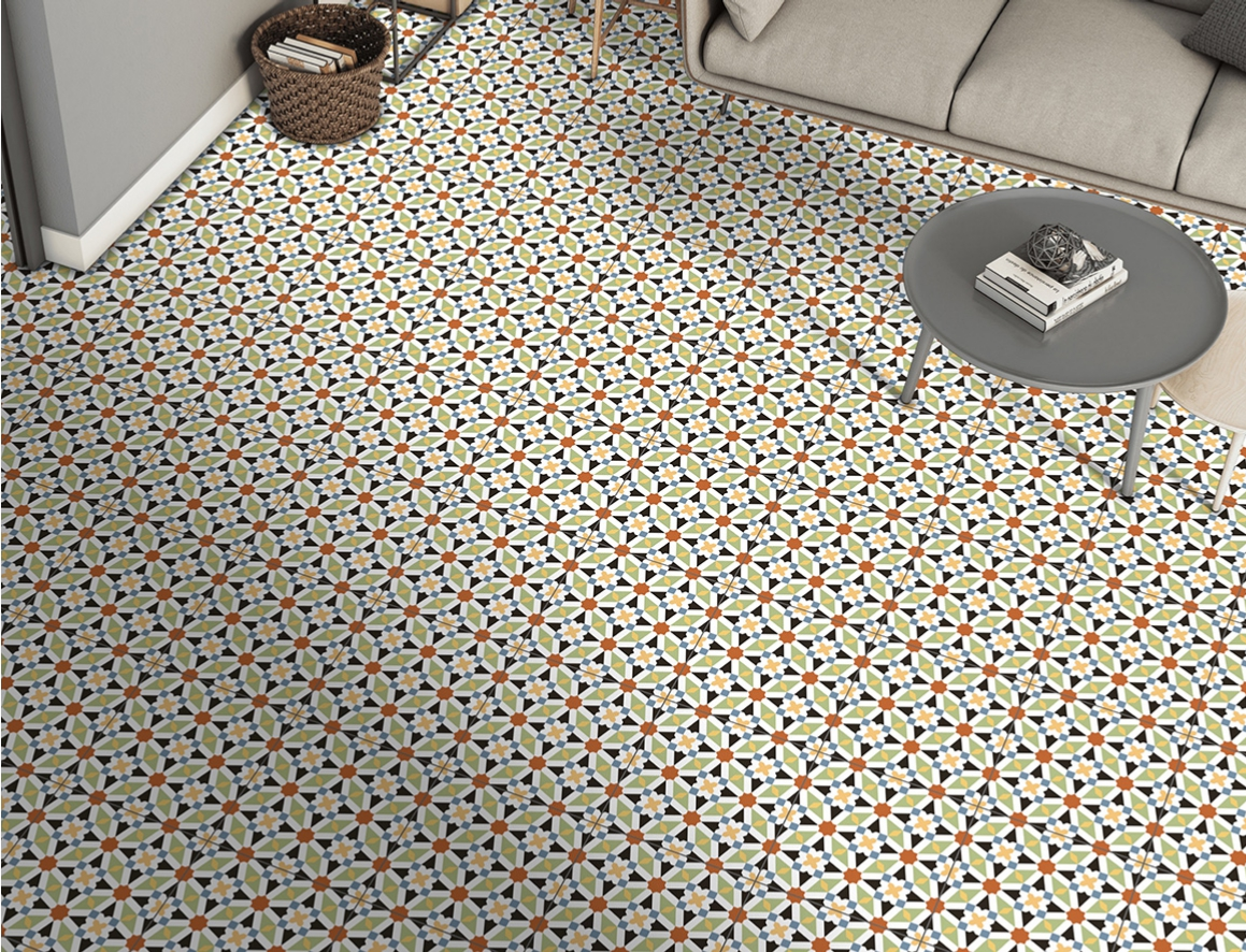 530 300x300 mm Matte finish Moroccan Series Heavy Duty Ceramic Tile| Image 2