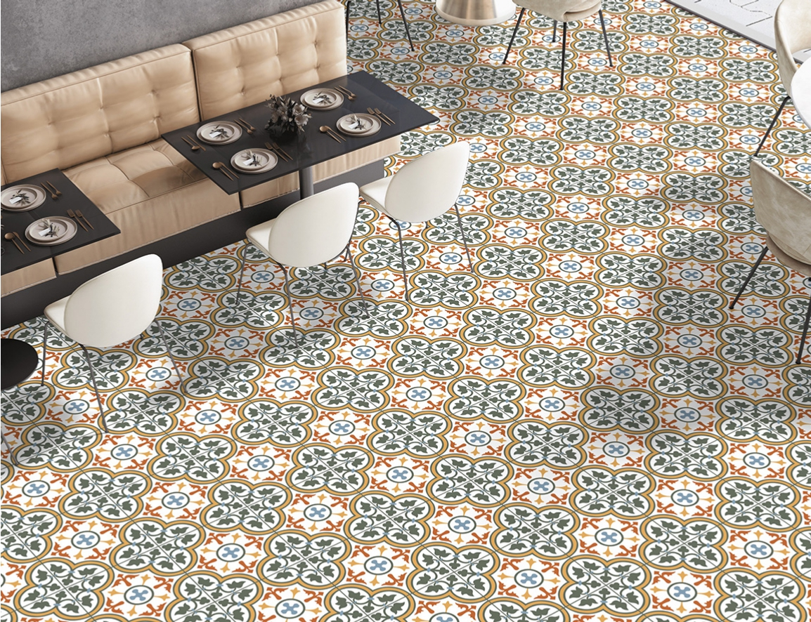 533 300x300 mm Matte finish Moroccan Series Heavy Duty Ceramic Tile| Image 2