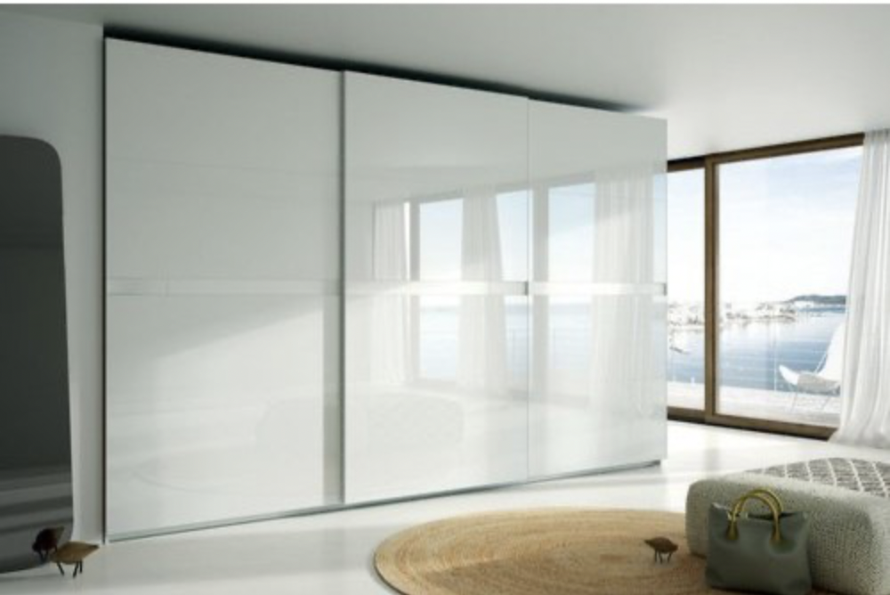 Pop  Pearl White 10.5 ft x 8.3 ft (3210x2550 mm) Laquered Glass - 4 mm| Image 1