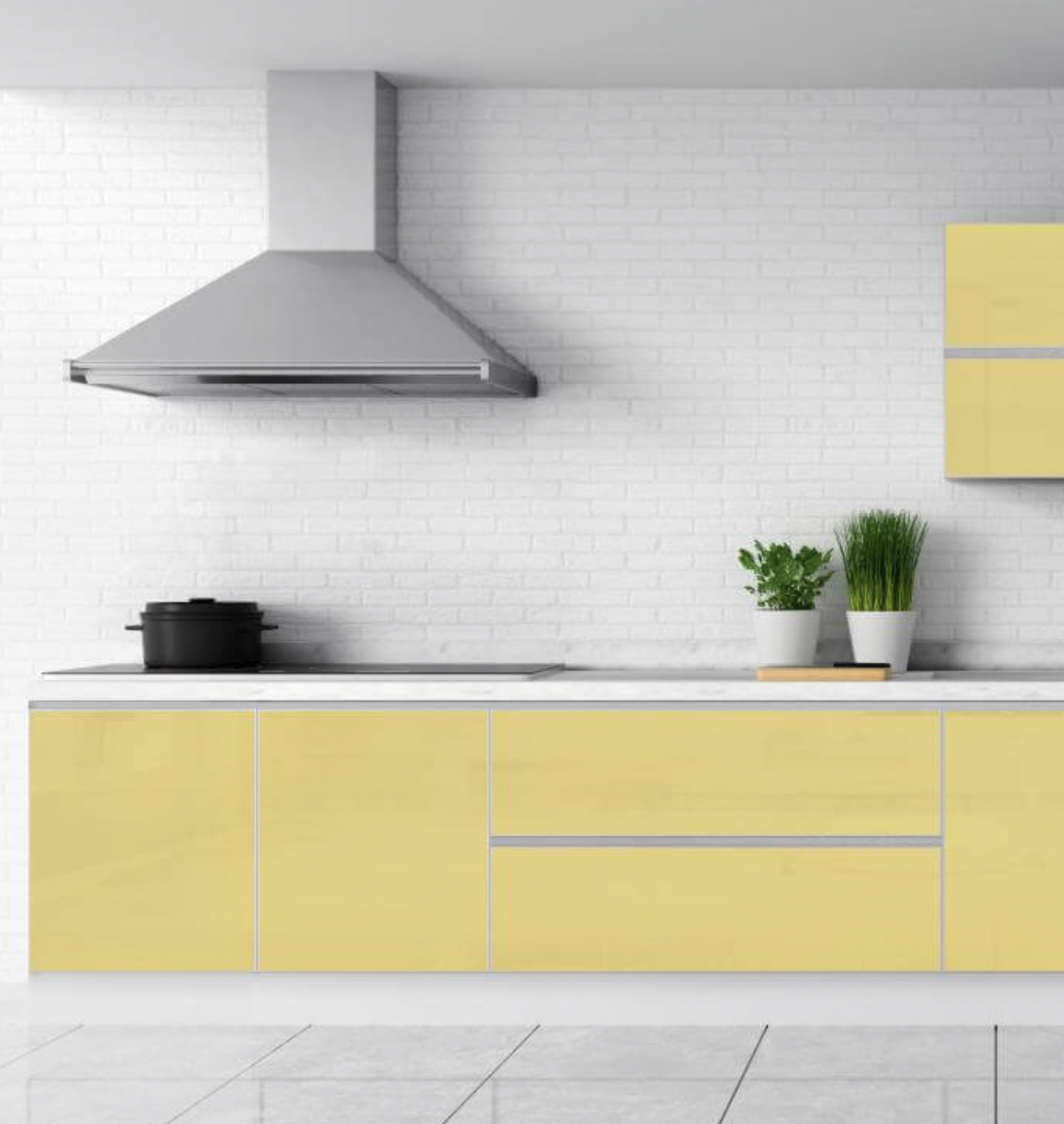 Classis Series Dolce Vita Sober Semi Tones Solar Yellow 10.5 ft x 8.3 ft (3210x2550 mm) Laquered Glass - 4 mm| Image 1