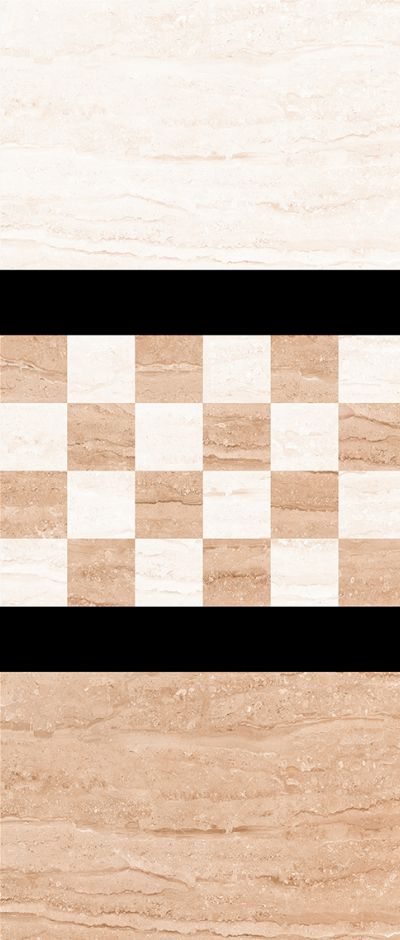 TL 02423 C Highlighter Earth Brown & Cream 18 x 12 inch Glossy Finish Ceramic Wall Tile - 7 mm | Image 02