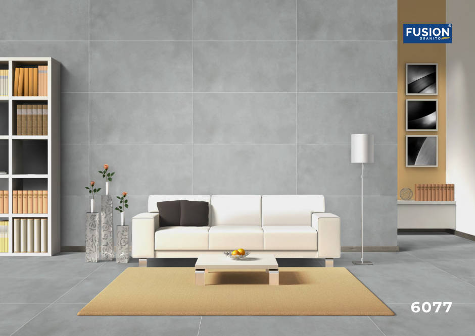 TL 02957 Slate Grey 4 ft x 2 ft Matte Finish GVT Vitrified Wall & Floor Tile - 9 mm| Image 2