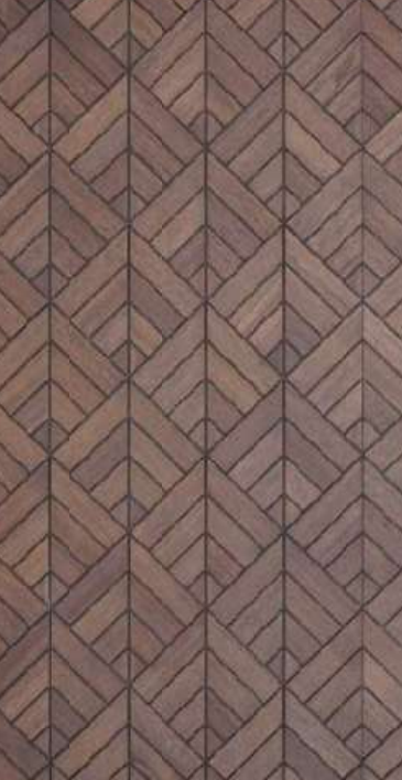 HTH 2.16 Heather American walnut 4 ft x 2 ft mm Solid Wood Decorative Wall Cladding - 5 mm | Image 01