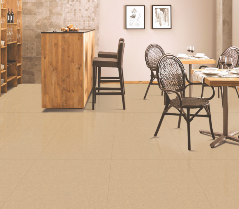 Rock Mink 600x600 mm Rustic Finish Full Body Vitrified Floor Tile | Image 02