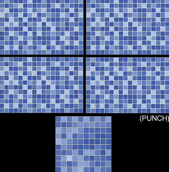 TL 01639 A Punch Blue 18 x 12 inch Glossy Finish Ceramic Wall Tile - 6 mm | Image 02