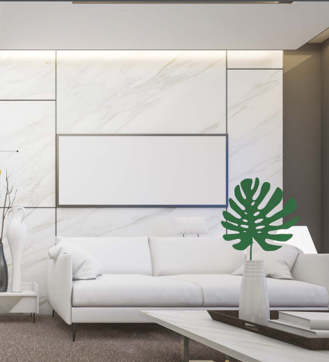 UA 1804 England Grey 8 ft x 4 ft Marble Finish 6H Antiscratch Acrylic Laminates - 1.5 mm | Image 02