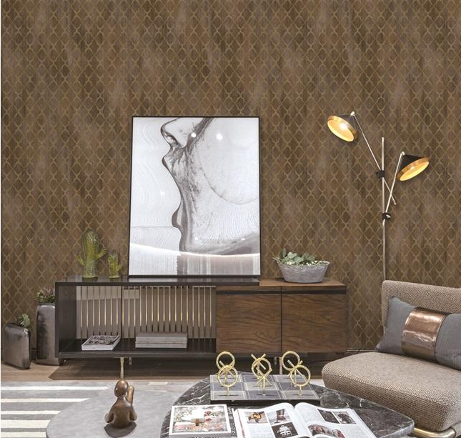 Caesar P8 4008 10 Meter x 21 Inches Non Woven Geometric Wallpaper - 57.41 Sq. Ft. Image 02