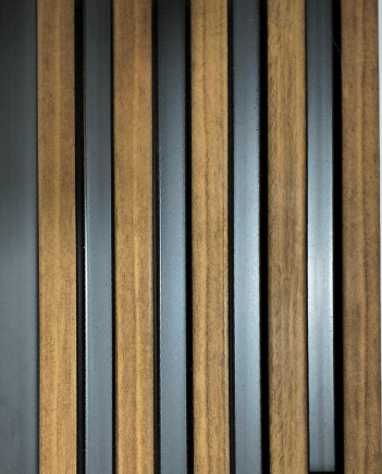 Material Depot laminates in bangalore - high quality image of a 8138 Brown Louver from Star Mica with Texture finish