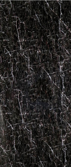 A close-up of a Black Italian Black with a Glossy finish Decorative Laminate available at Material Depot in Bangalore