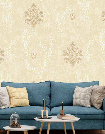 Elite 210329 10 Meter x 21 Inches Elite Damask Wallpaper - 57.41 Sq. Ft. Image 02