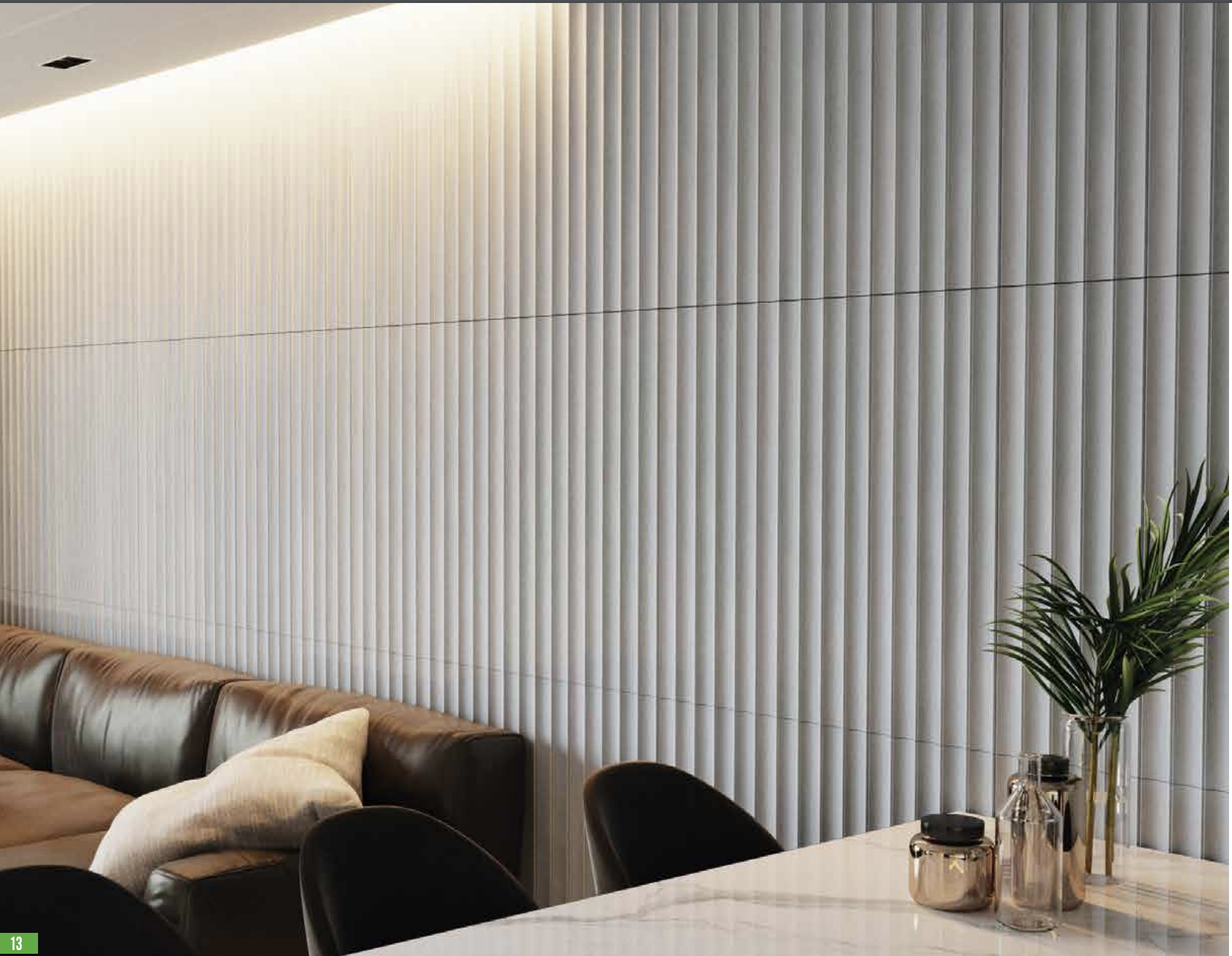 Reversal 60 3 ft x 1 ft Fluted Panels Series Concrete Panel - 18 mm | Image 03