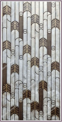 21013 Shannon 8 ft x 4 ft Texture Finish Liquid Metal HDF Decorative Wall Panel - 12 mm | Image 01
