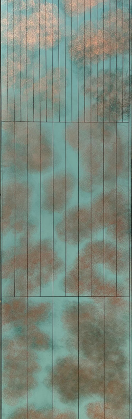 22034 Stelio 8 ft x 4 ft Matte Finish With Liquid Metal Coating HDF Panel - 6 mm | Image 01