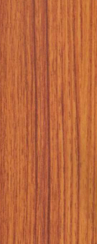 A close-up of a Brown 52948 HG+ Teak Nayana with a High Gloss finish Decorative Laminate available at Material Depot in Bangalore