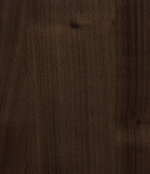 A close-up of a Brown 8581 HGS Cedar Brown with a High Gloss finish Decorative Laminate available at Material Depot in Bangalore