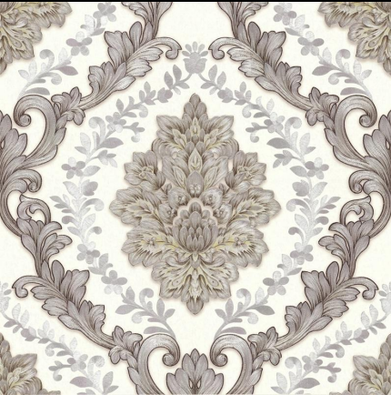 Java P2-3002 10 Meter x 21 Inches Damask Look Wallpaper - 57.41 Sq. Ft. Image 01