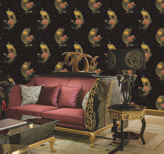 A close-up of a910116 | 10 Meter x 21 Inches Florals Look Wallpaper - 57.41 Sq. Ft.  available at Material Depot in Bangalore