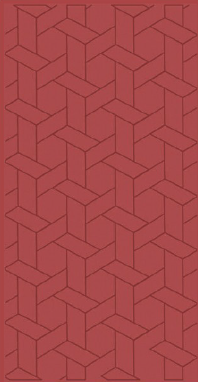 Patterned Finish Red Decorative Wall Panel/Panels | 8 ft x 4 ft - 8 mm | 2014 | Image 01