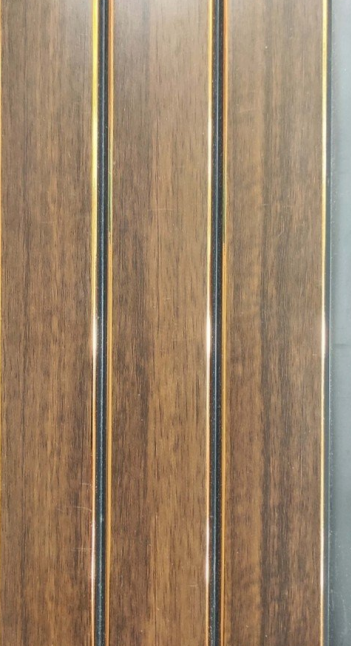 Wood Finish Brown Charcoal Louvers/Panels | 9.2 ft x 5 inch - 12 mm | CB 111 | Image 01