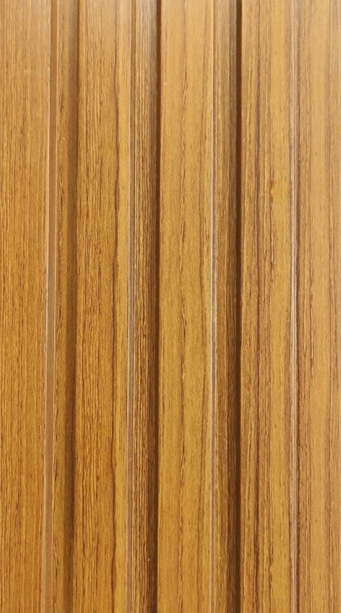 Wood Finish Brown Charcoal Louvers/Panels | 9.2 ft x 5 inch - 12 mm | CB 114 | Image 01