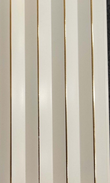 Plain Colour Finish White Charcoal Louvers/Panels | 9.2 ft x 5 inch - 12 mm | CB 118 | Image 01