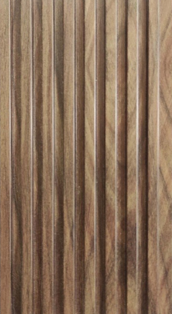 Wood Finish Brown Charcoal Louvers/Panels | 9.2 ft x 5 inch - 12 mm | CB 126 | Image 01