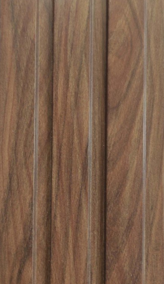 Wood Finish Brown Charcoal Louvers/Panels | 9.2 ft x 5 inch - 12 mm | CB 128 | Image 01