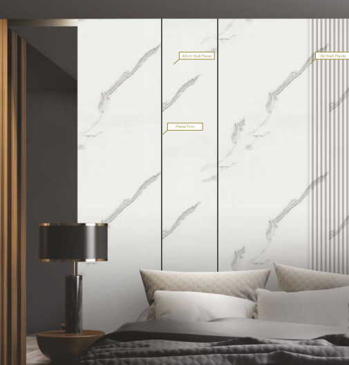 EV 101002 Italian Statuario Italian Marble Series Decorative Wall Panel/Panels | 8 ft x 8 inch - 9 mm | Image 02