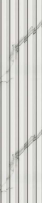 EV 14003 Italian Statuario 3D Plank Italian Marble Series Louvers/Panels | 8 ft x 7 inch - 9 mm | Image 01