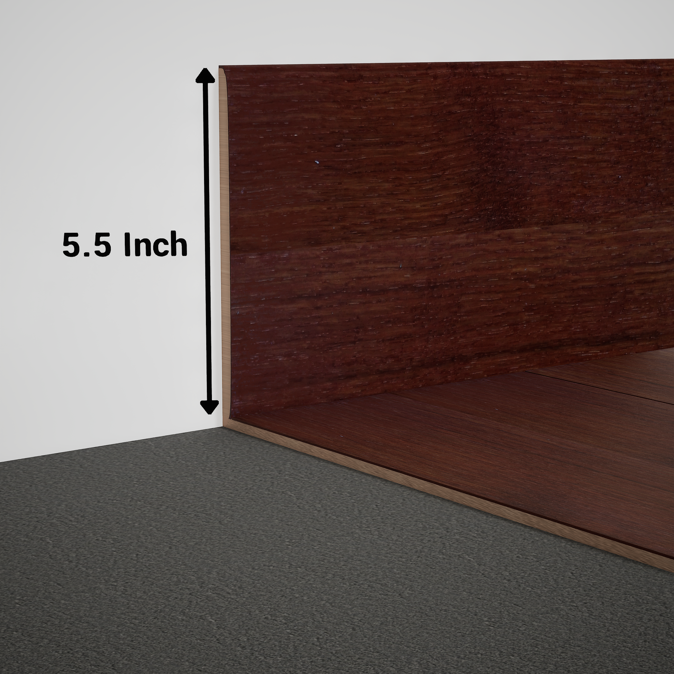 Product Image for Skirting 8 ft x 5.5 inch - 18 mm PM 00593 W | Image - 1