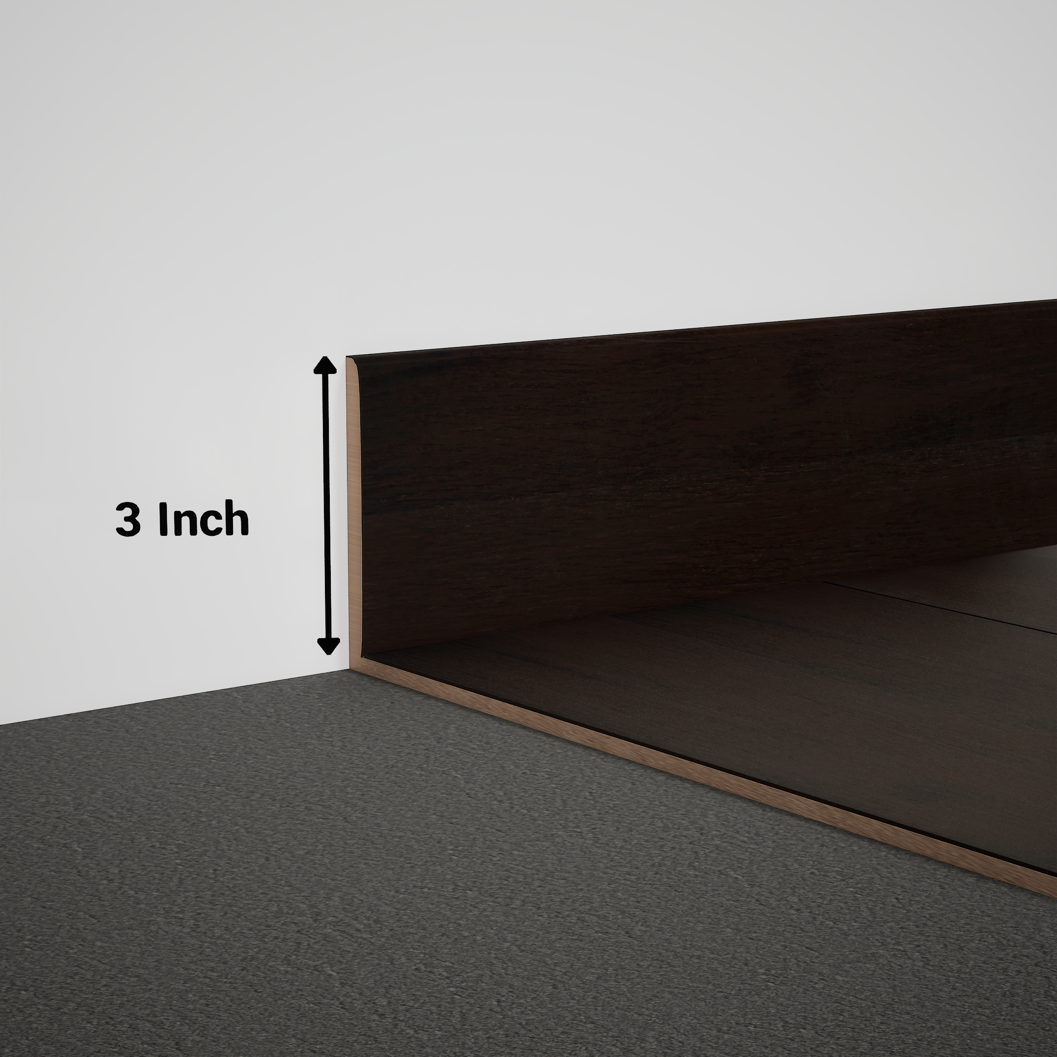 Product Image for Skirting 8 ft x 3 inch - 18 mm PM 00591 R | Image - 1