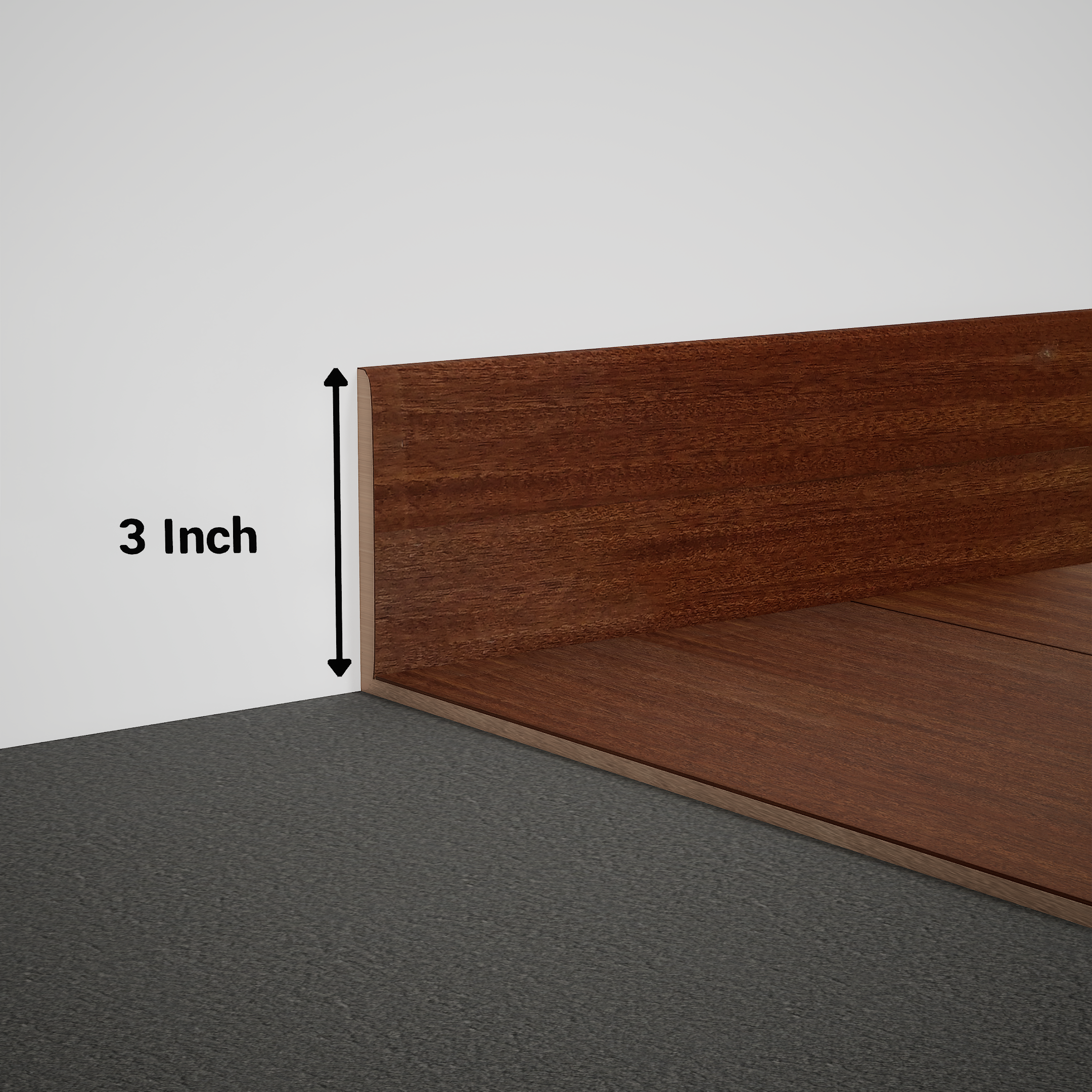 Product Image for Skirting 8 ft x 3 inch - 18 mm PM 00557 R | Image - 1