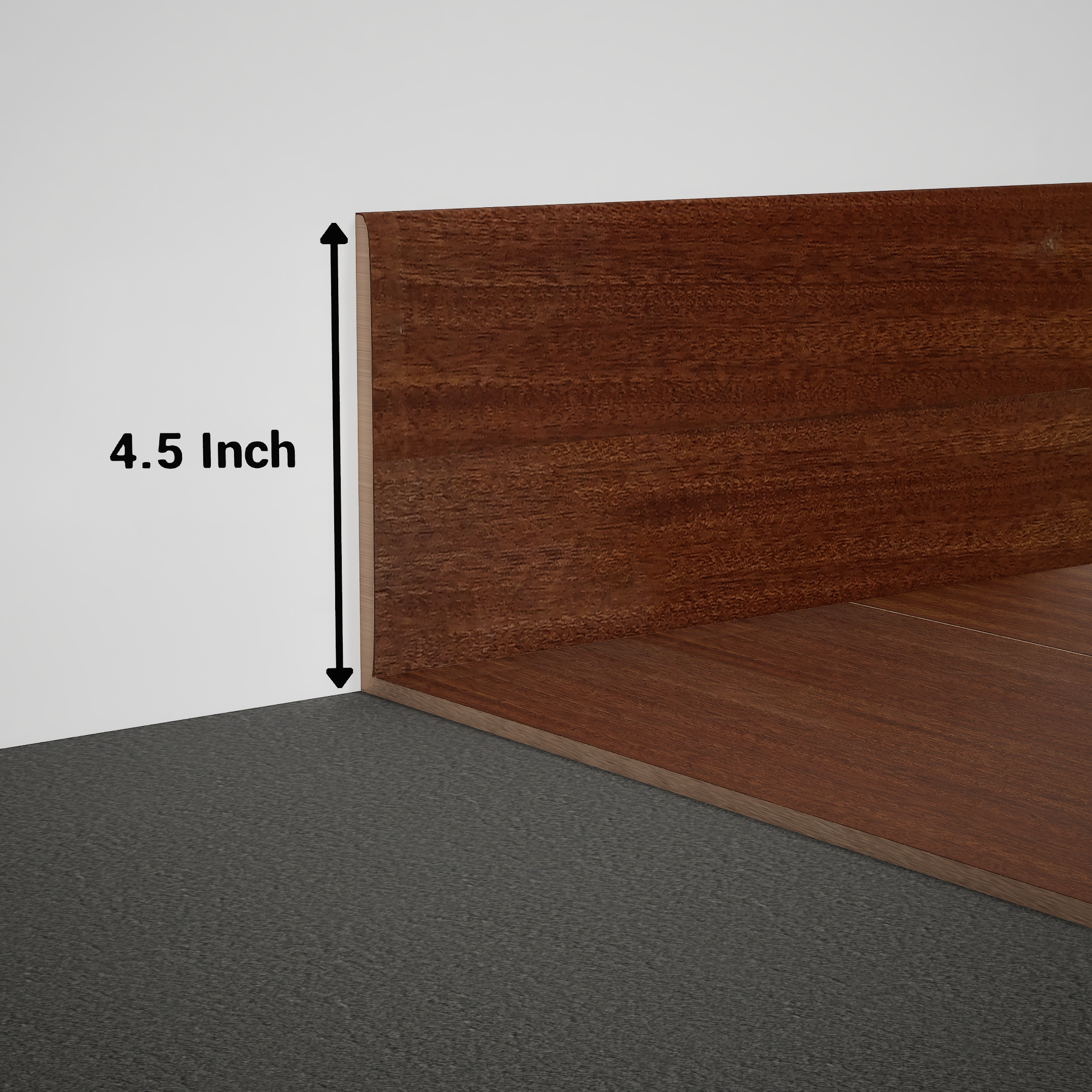 Product Image for Skirting 8 ft x 4.5 inch - 18 mm PM 00557 U | Image - 1