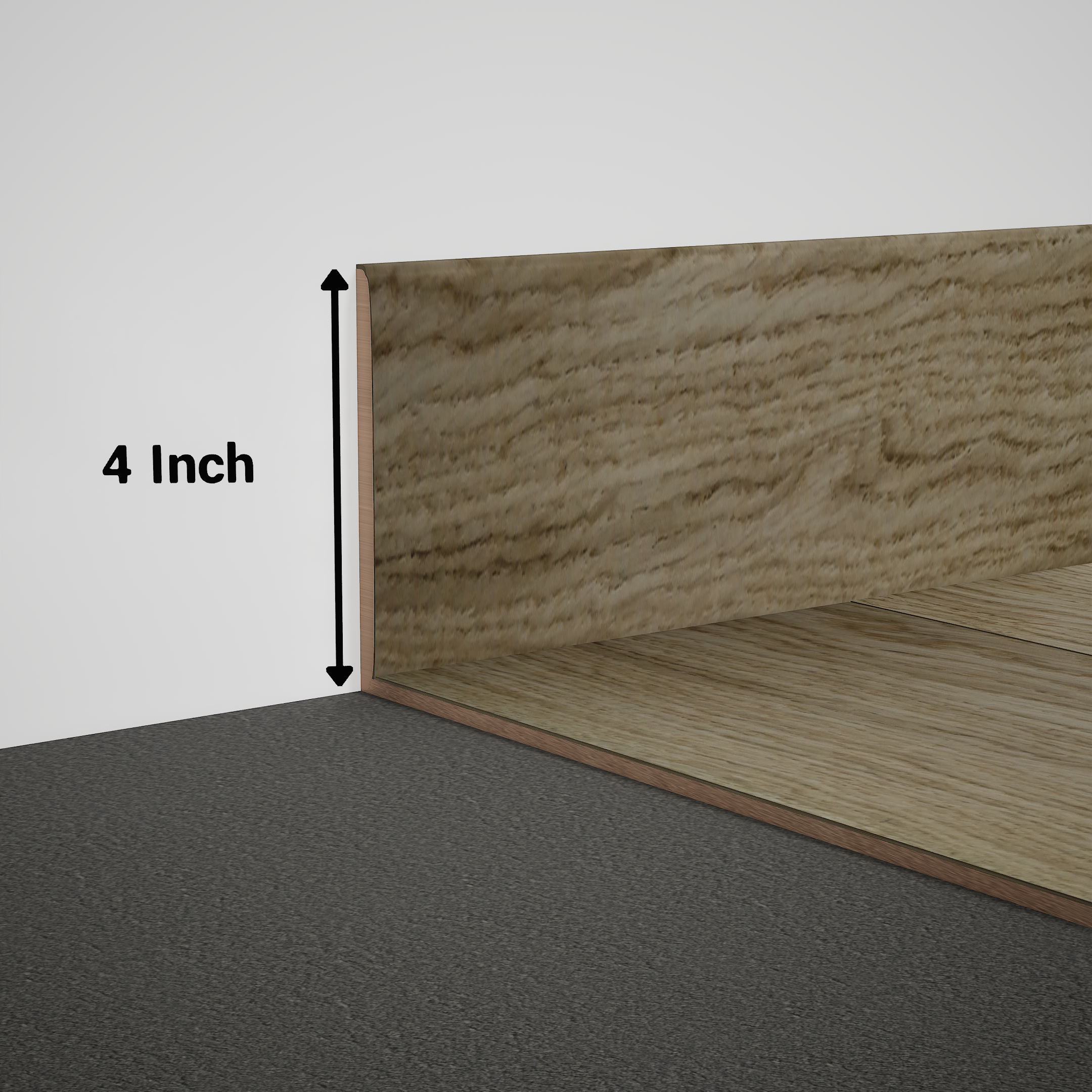 Product Image for Skirting 8 ft x 4 inch - 18 mm PM 00555 T | Image - 1