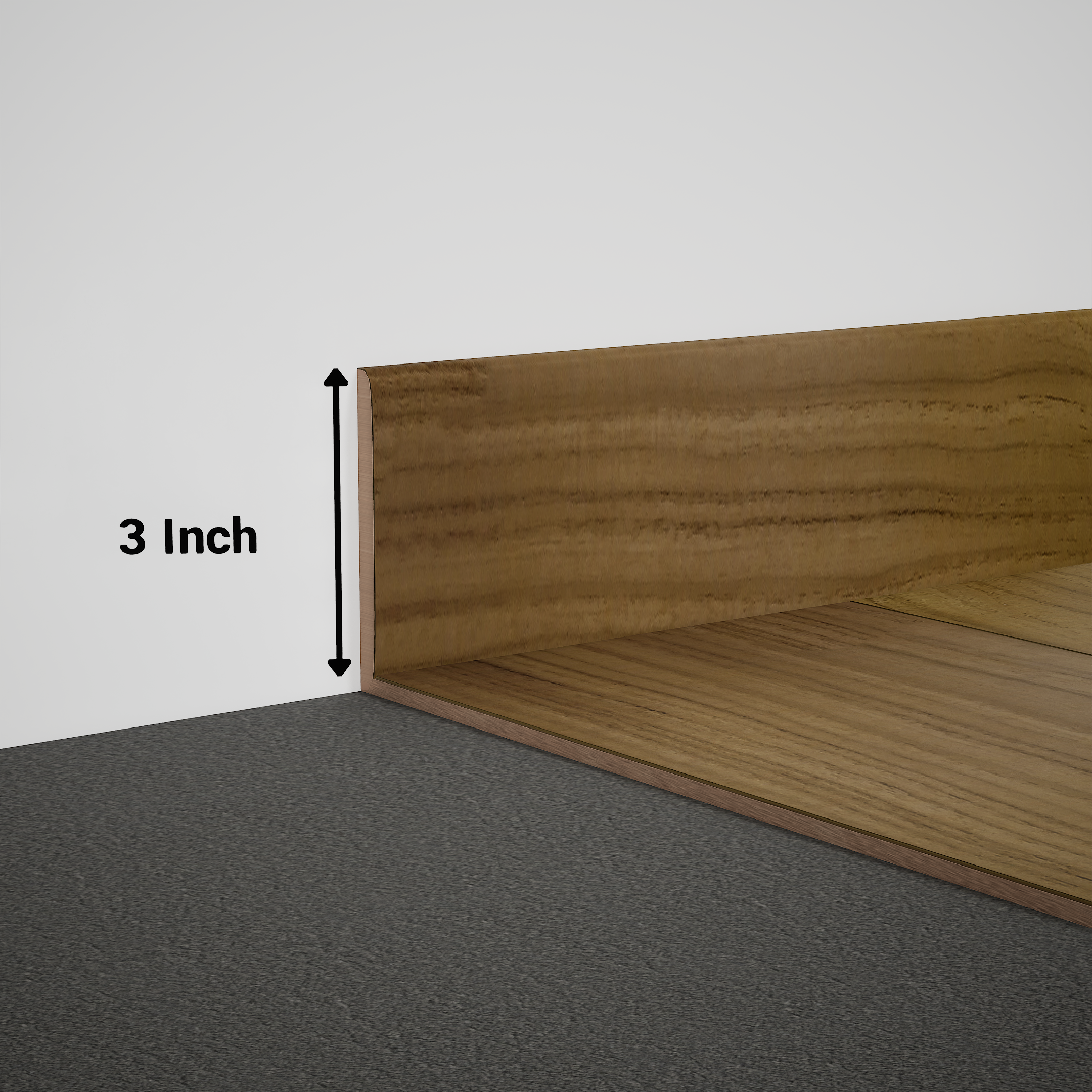 Product Image for Skirting 8 ft x 3 inch - 18 mm PM 00563 R | Image - 1