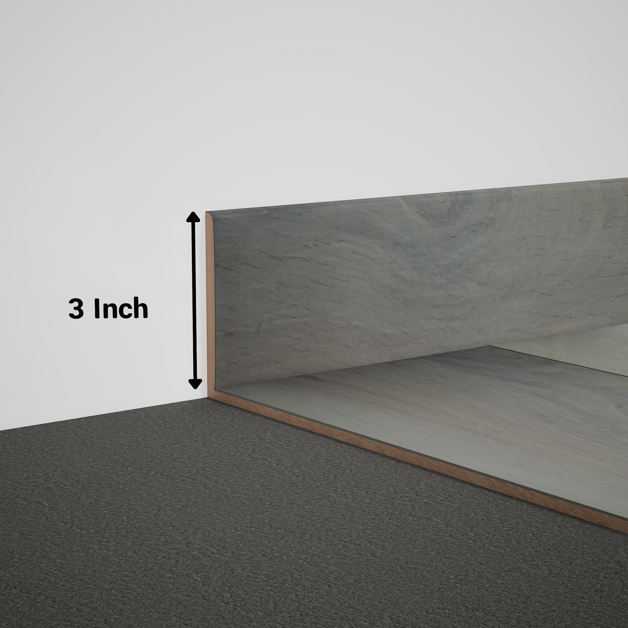 Product Image for Skirting 8 ft x 3 inch - 18 mm PM 00583 R | Image - 1