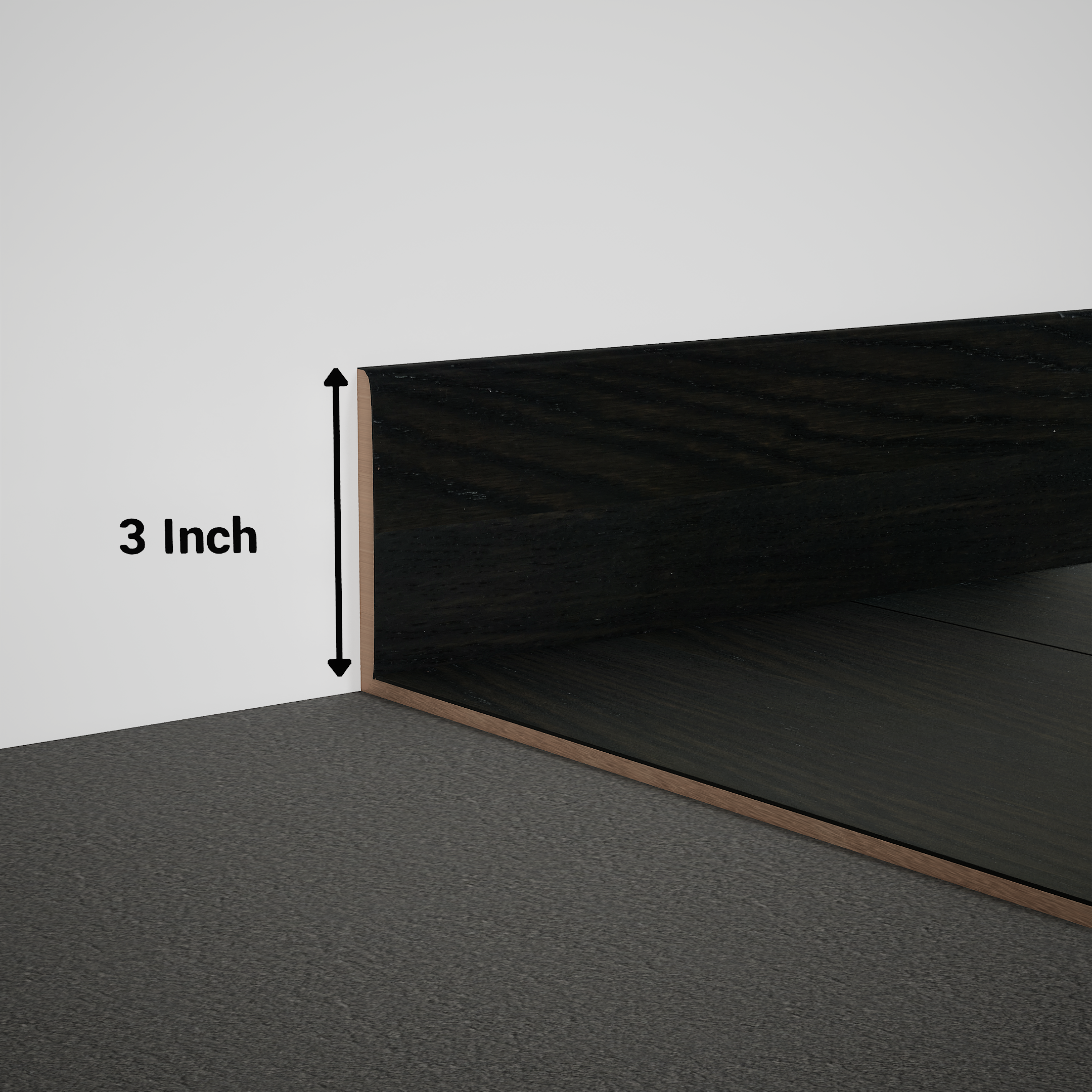 Product Image for Skirting 8 ft x 3 inch - 18 mm PM 00619 R | Image - 1