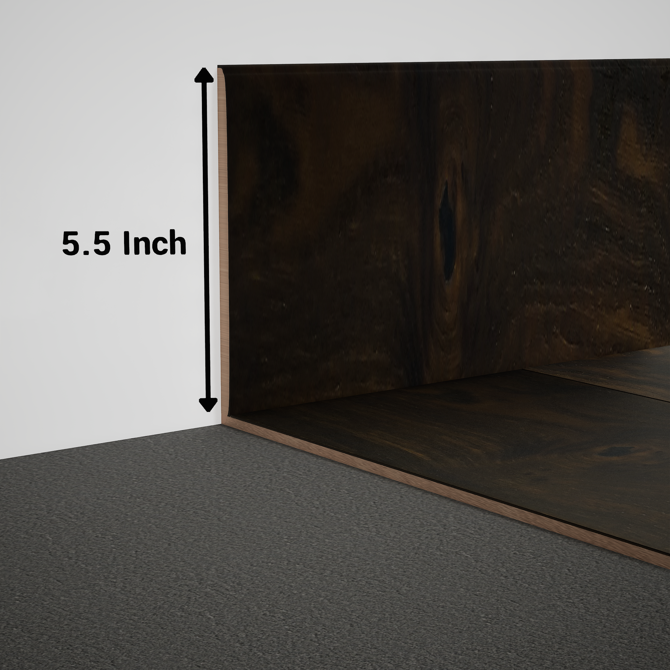 Product Image for Skirting 8 ft x 5.5 inch - 18 mm PM 00601 W | Image - 1