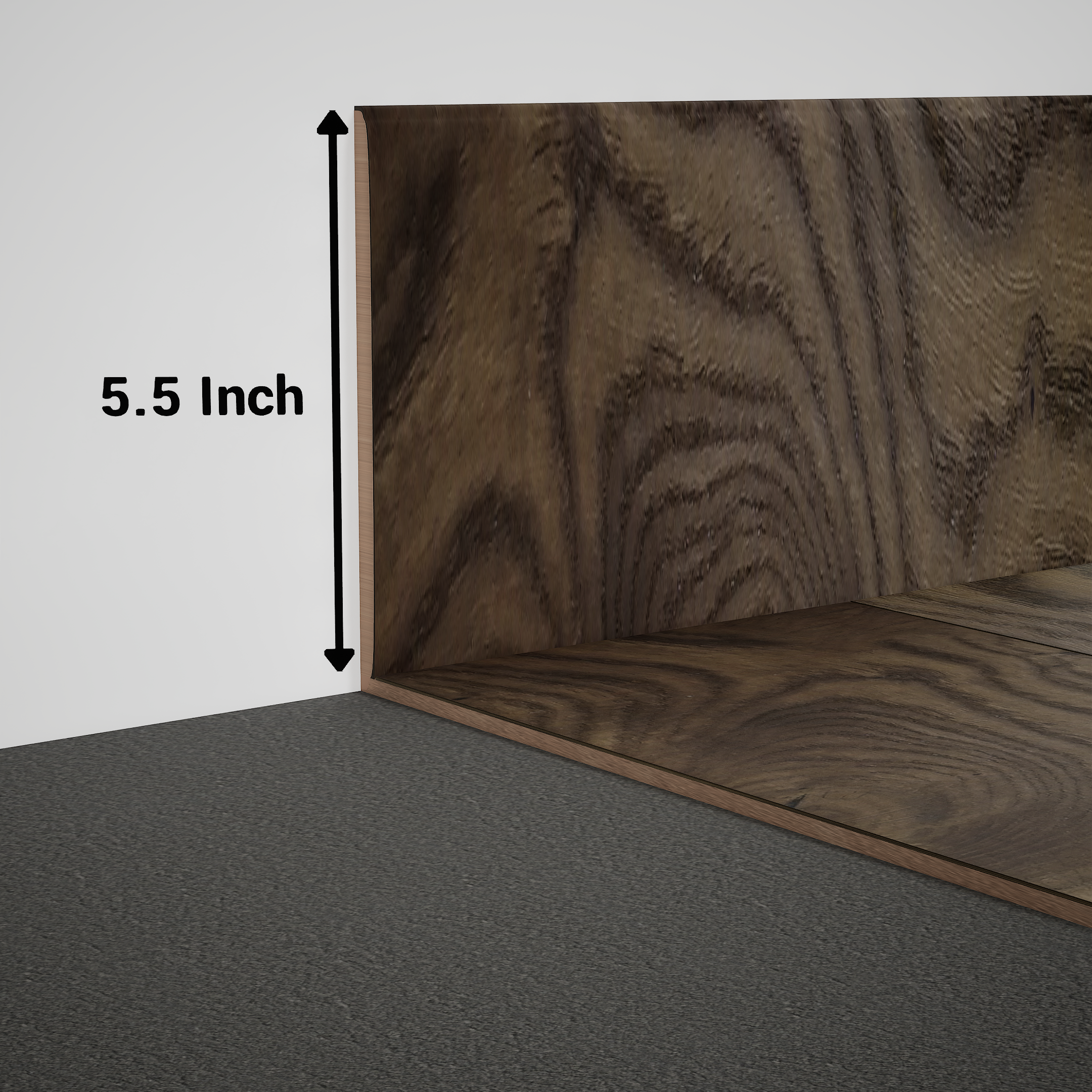 Product Image for Skirting 8 ft x 5.5 inch - 18 mm PM 00615 W | Image - 1